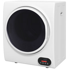 HOMCOM 1.5 cu.ft Portable Compact Clothes Laundry Dryer with Intelligent Drying for Apartments Dorms RVs, 850W, White