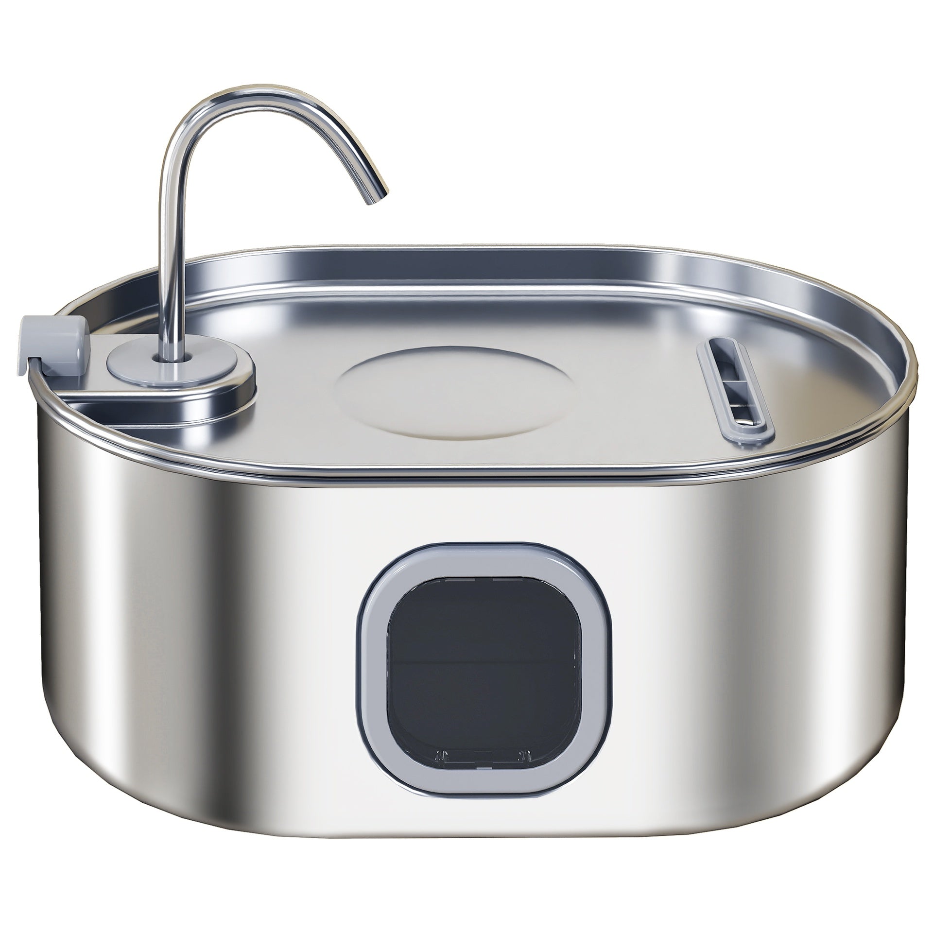 PawHut 246 oz./7L Stainless Steel Cat Water Fountain with Filters, Ultra-Quiet Pump, for Cats, Dogs & Multi-Pet Homes