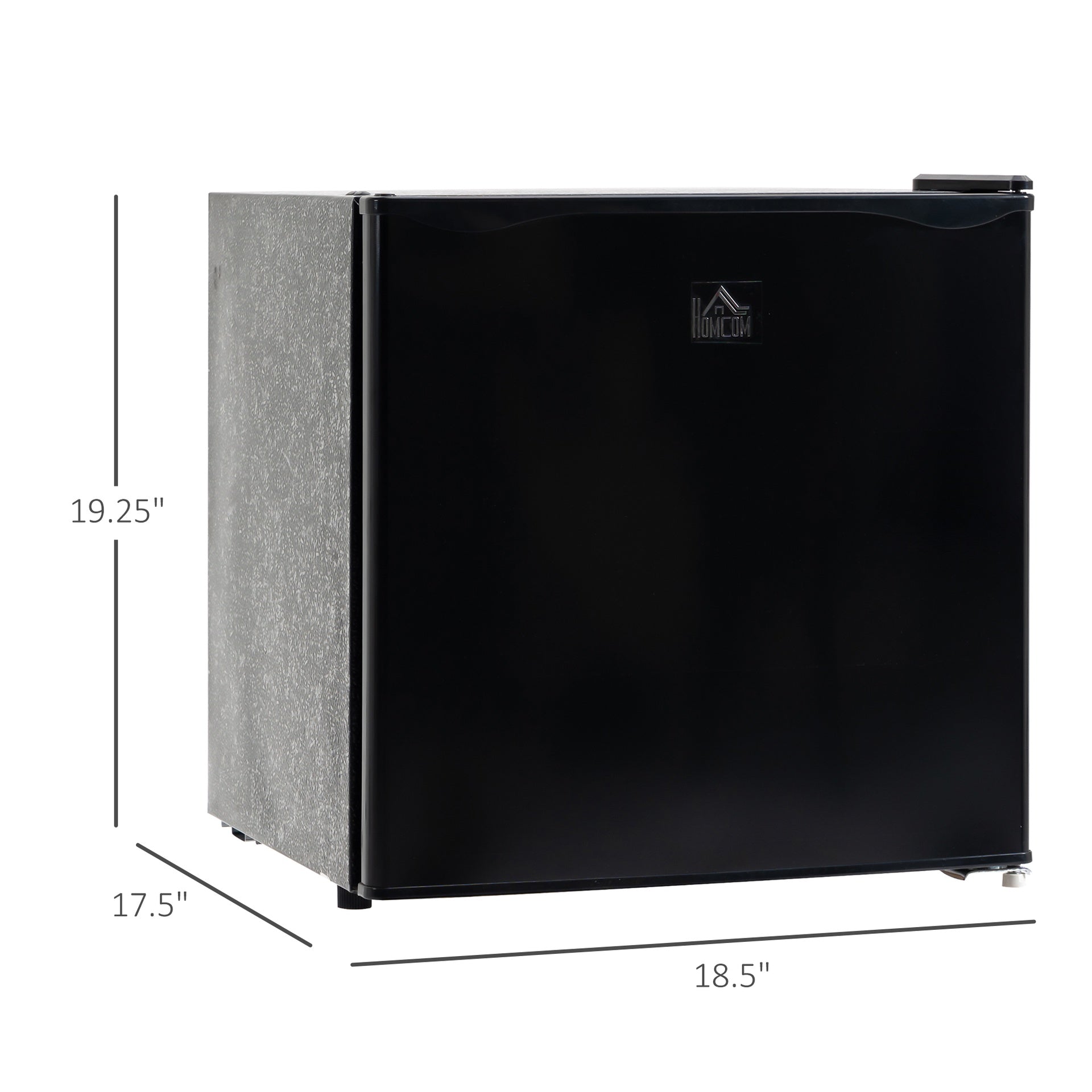 HOMCOM Mini Freezer Countertop, 1.1 Cu.Ft Compact Upright Freezer with Removable Shelves, Reversible Door for Home, Dorm, Apartment and Office, Black