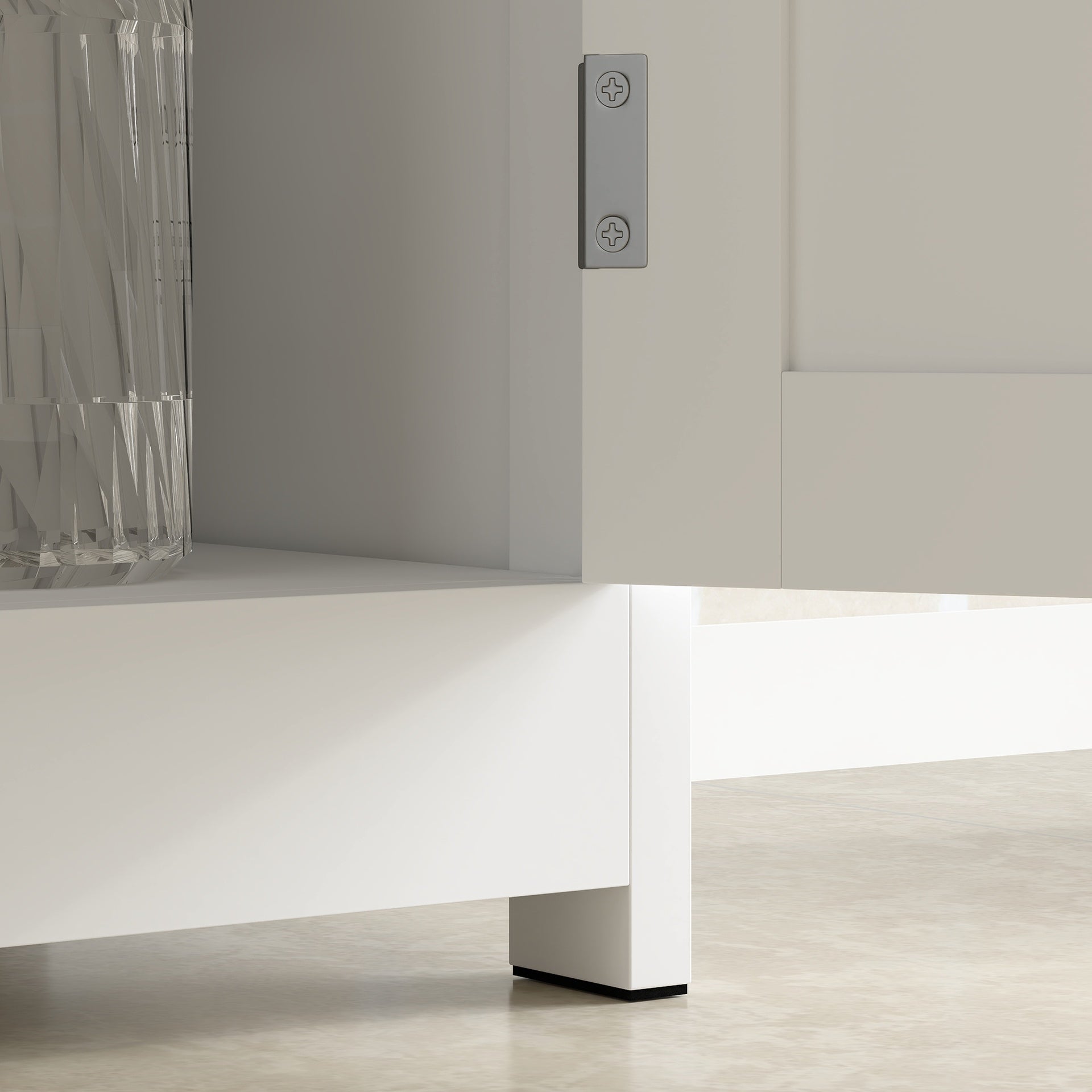 kleankin Bathroom Vanities Under Sink Storage Cabinet Cupboard with 2 Doors, 23.5" x 11.75" x 24", White
