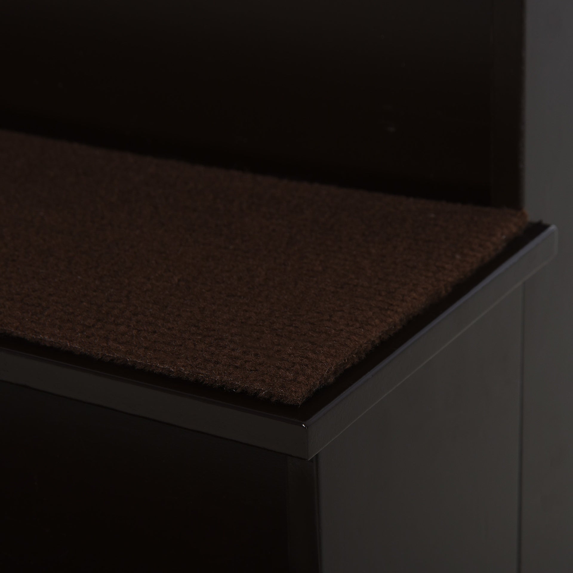 PawHut Pet Stairs, Small Pet Steps with Cushioned Removable Covering for Dogs and Cats Up To 22 lbs, Brown