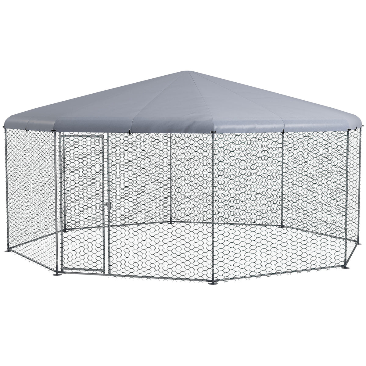 PawHut 17.1 ft x 15.7 ft Chicken Run for 19-25 Chickens with Cover