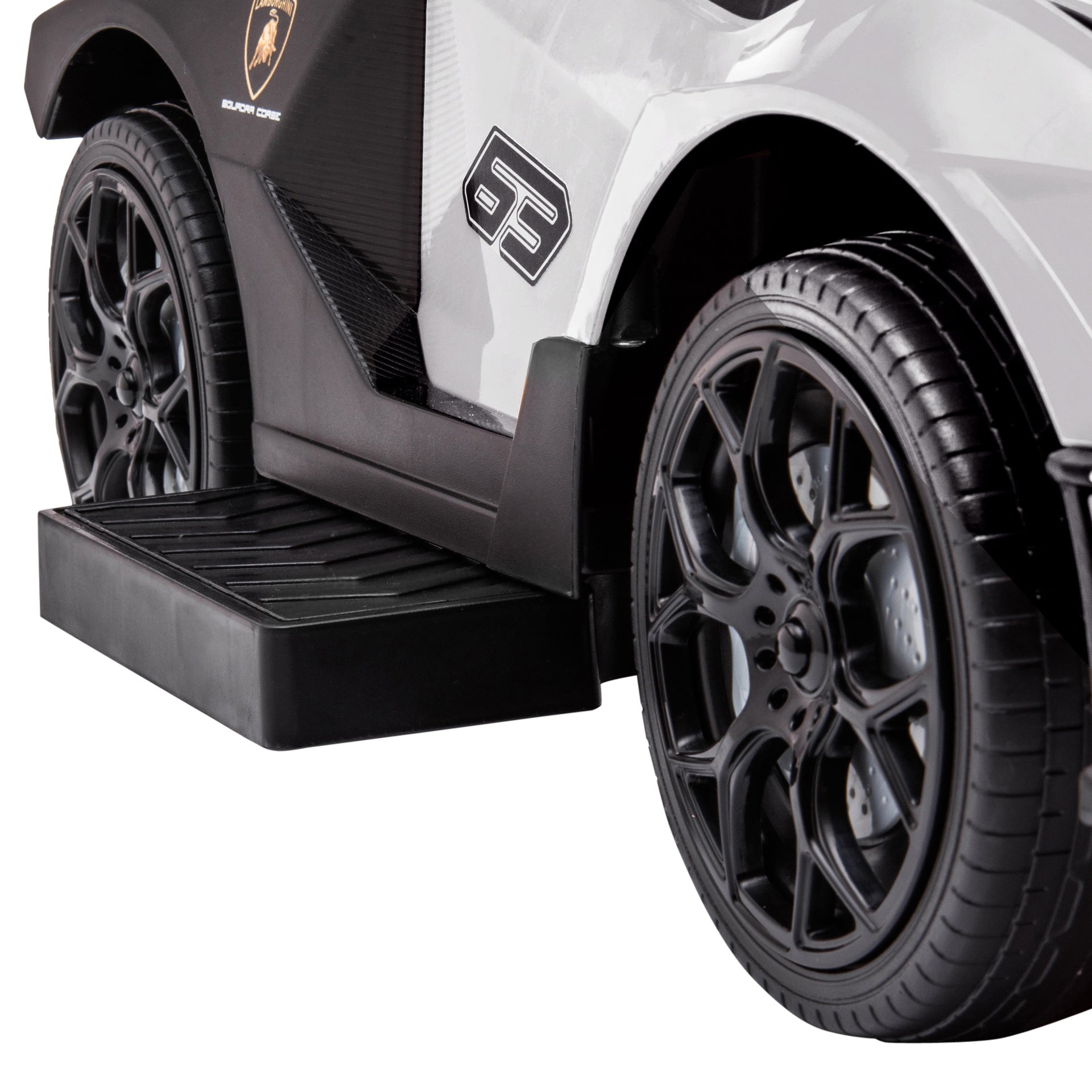Aosom Toddler Push Car, Lamborghini Stroller Walking Car Age for 1-3, White