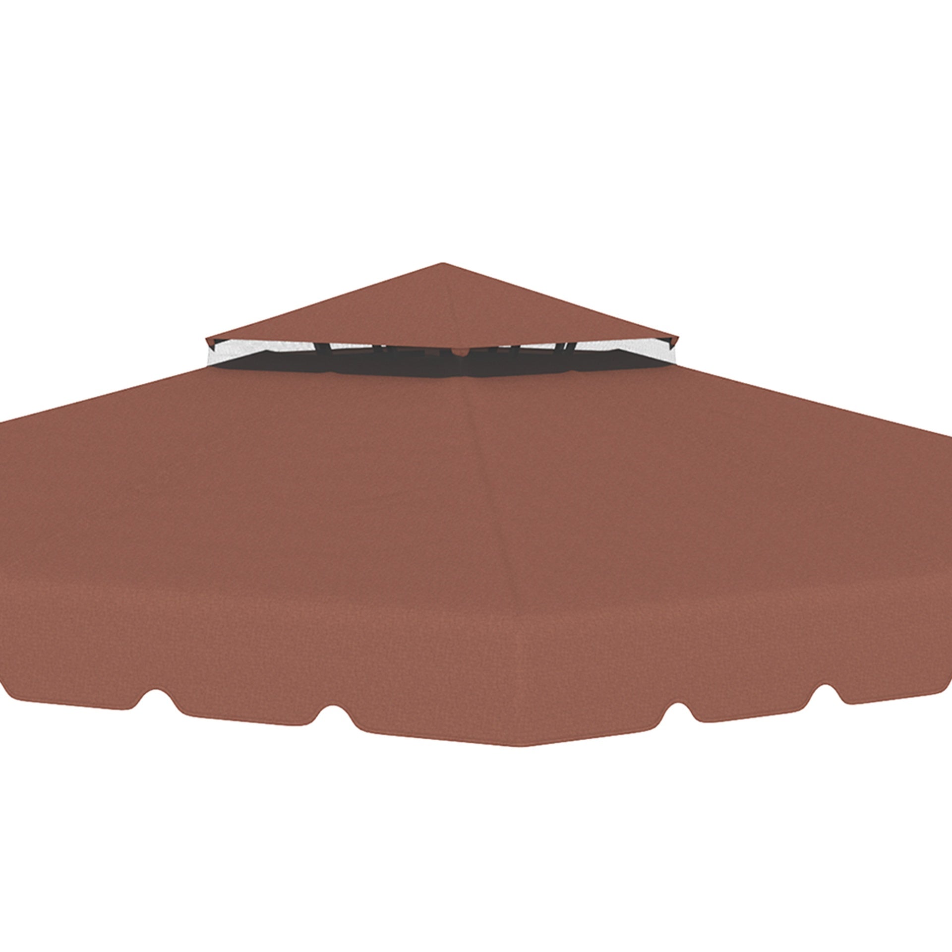 Outsunny Model 84C-051 or 84C-269 10' x 10' Gazebo Replacement Canopy, Coffee