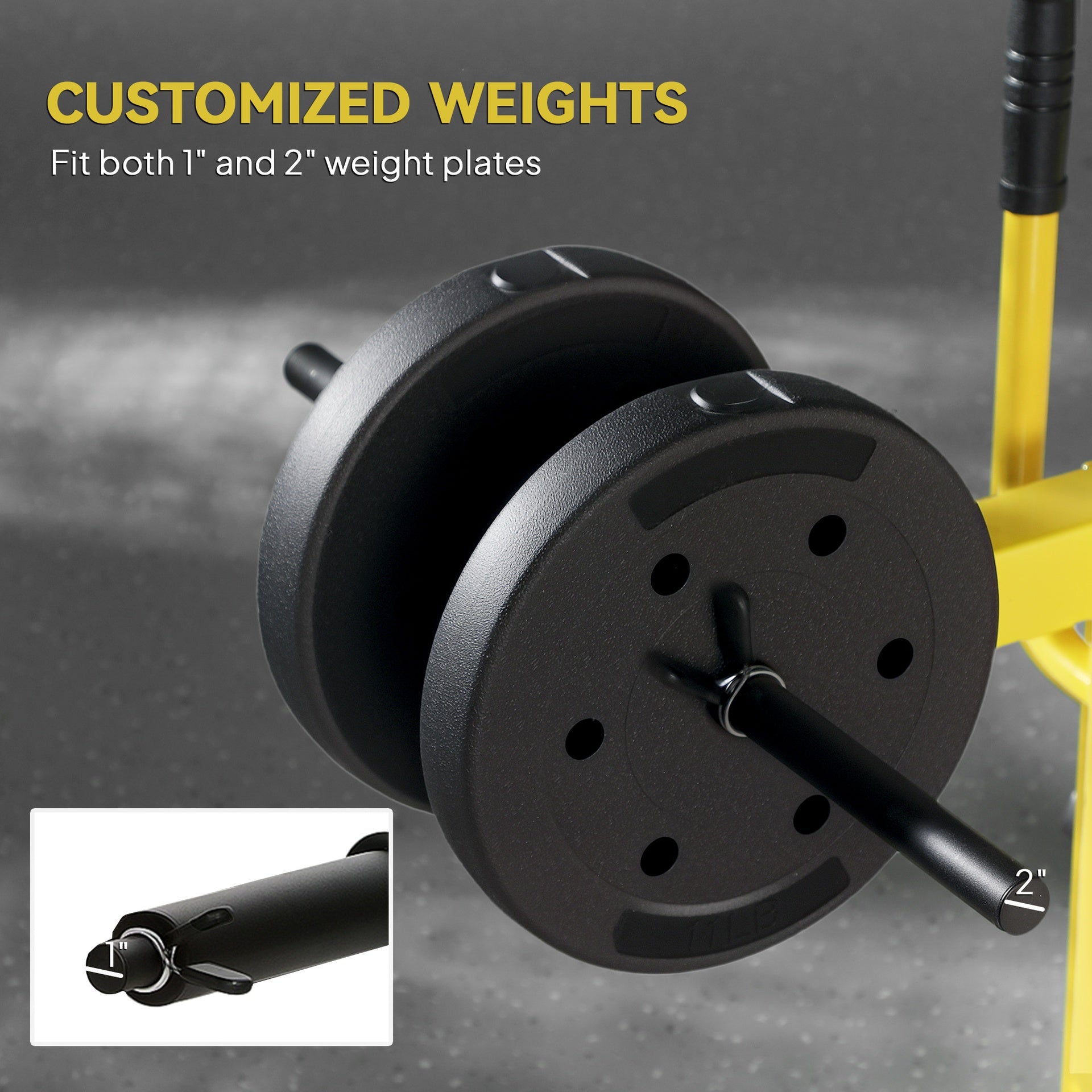 Soozier Adjustable Steel Seated Calf Raise Exercise Strength Training Gym Equipment, Yellow