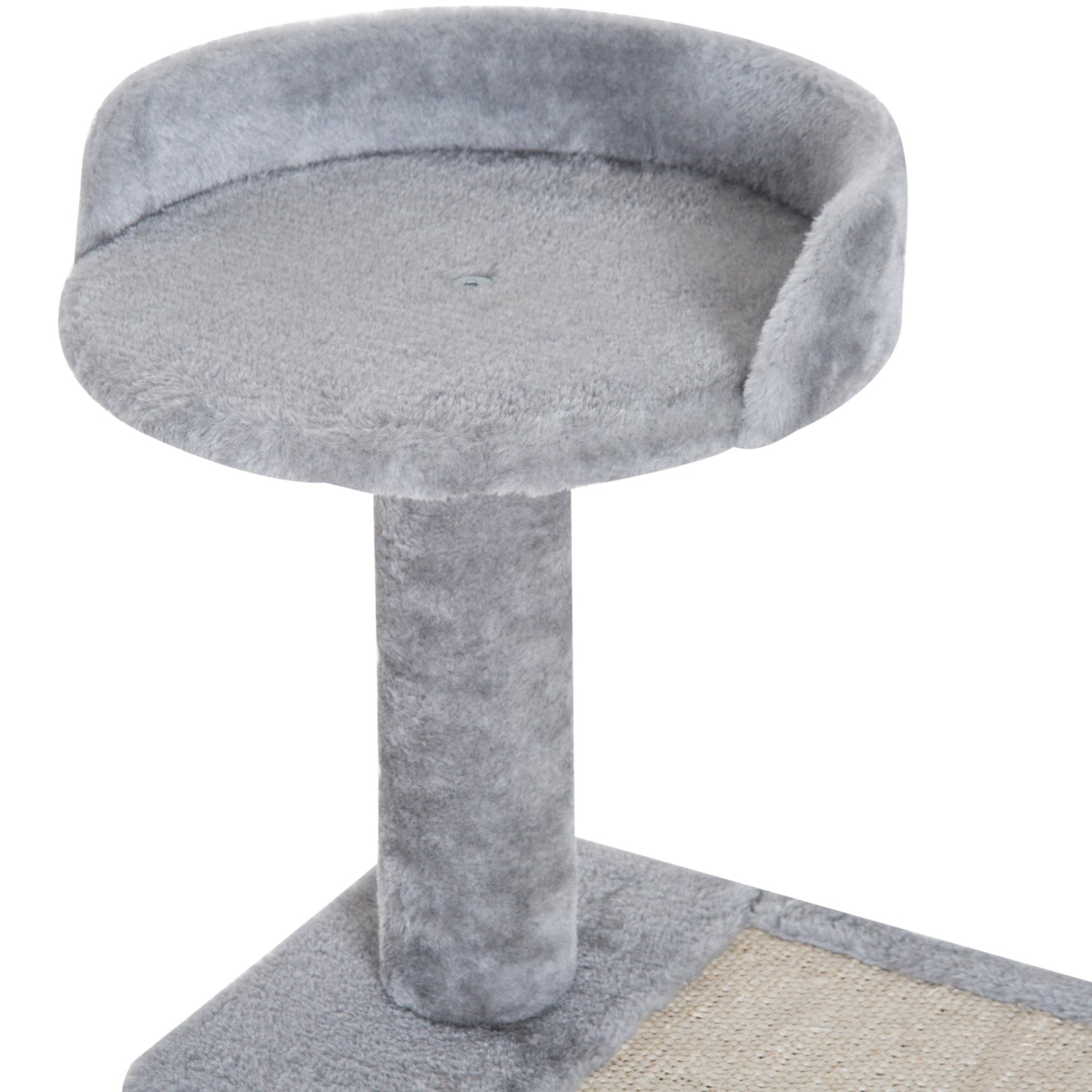 PawHut 40" 5-Level Revolving Stair Cat Tree Scratcher Climbing Activity Tower with Play Center and Resting Perch - Gray