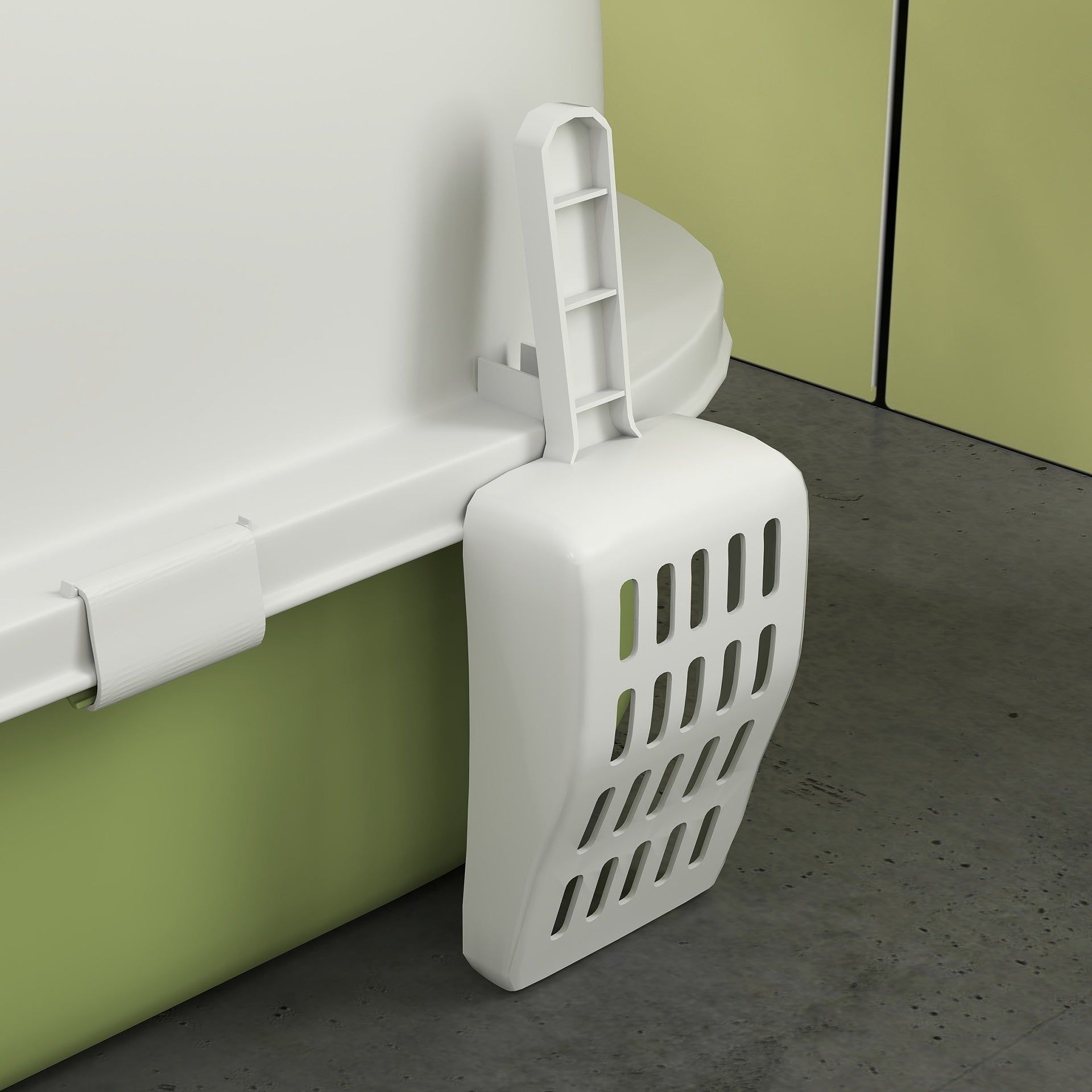 PawHut Covered Cat Litter Box with Lid, Scoop, Deodorizing Bags for Odor Control, Privacy, Easy to Clean, Green