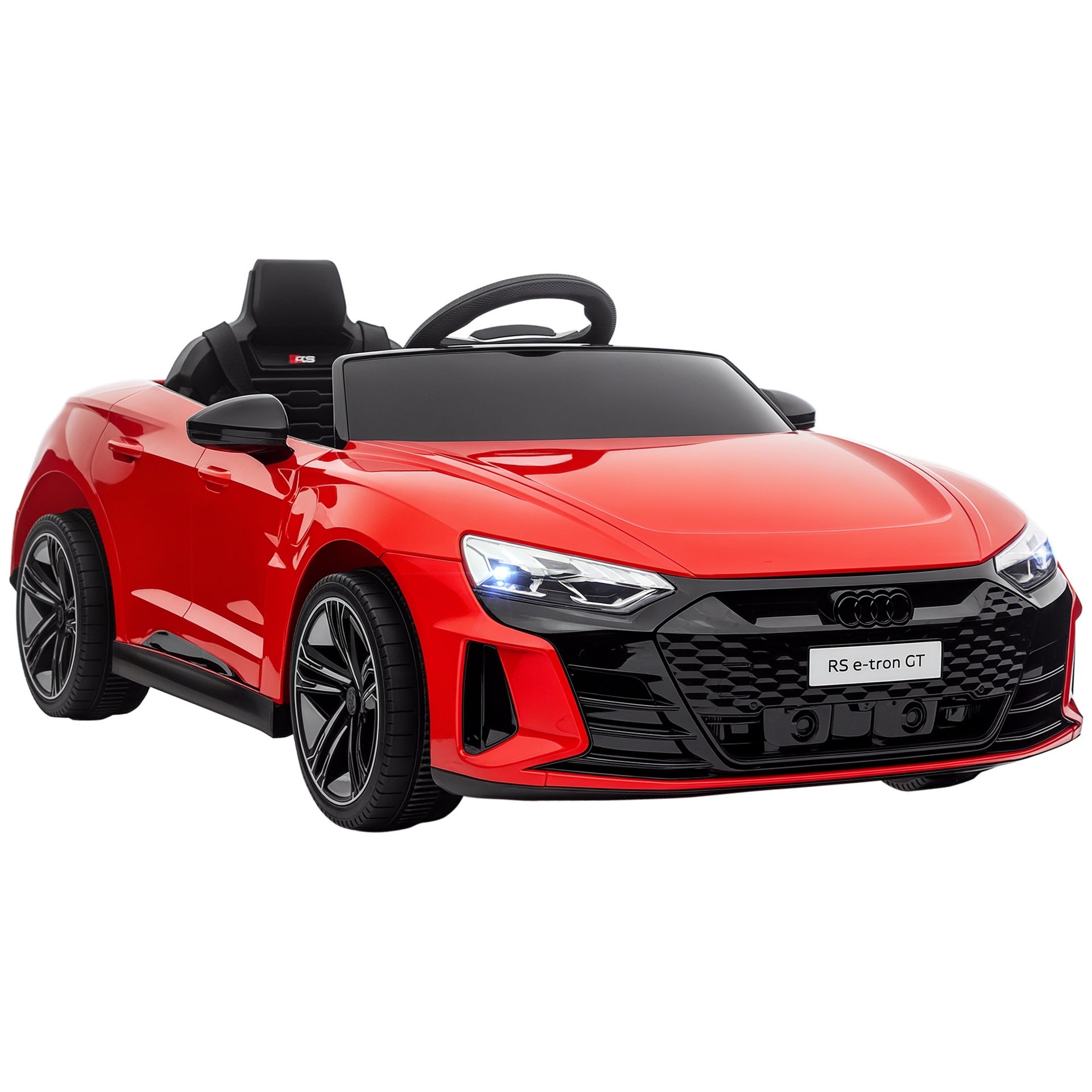 Aosom Licensed Audi RS e-tron GT 12V Ride On Car Truck for Kids, Electric Car Ride On Vehicle w/Parent Remote Control, Music, Lights, for Toddlers, Red