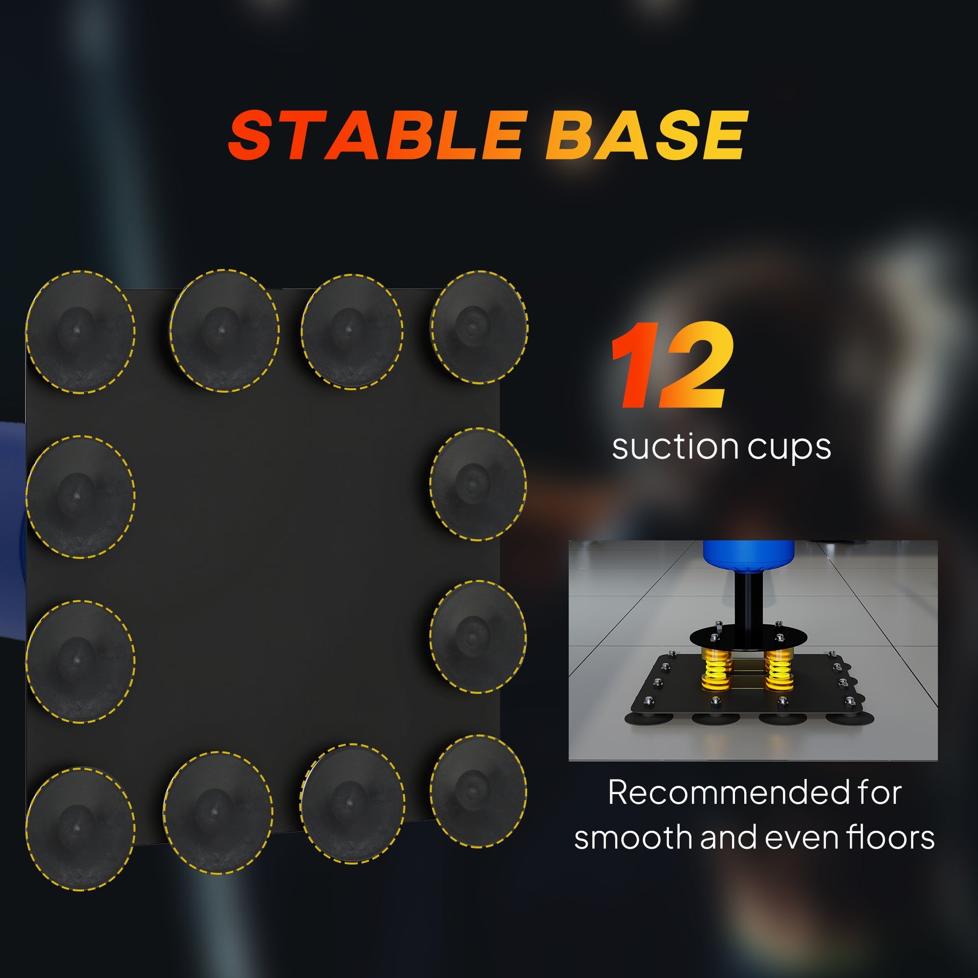 Soozier 4.6'-6.7' Speed Bag Boxing Bag Stand, Reflex Bag Boxing Training Equipment, Speed Punching Bag, Blue