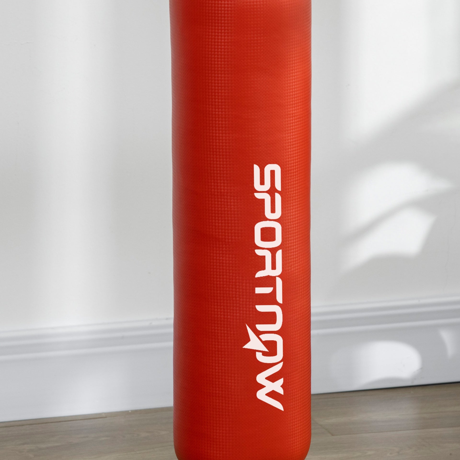 Soozier 4.6'-6.7' Speed Bag Boxing Bag Stand, Reflex Bag Boxing Training Equipment, Speed Punching Bag, Red