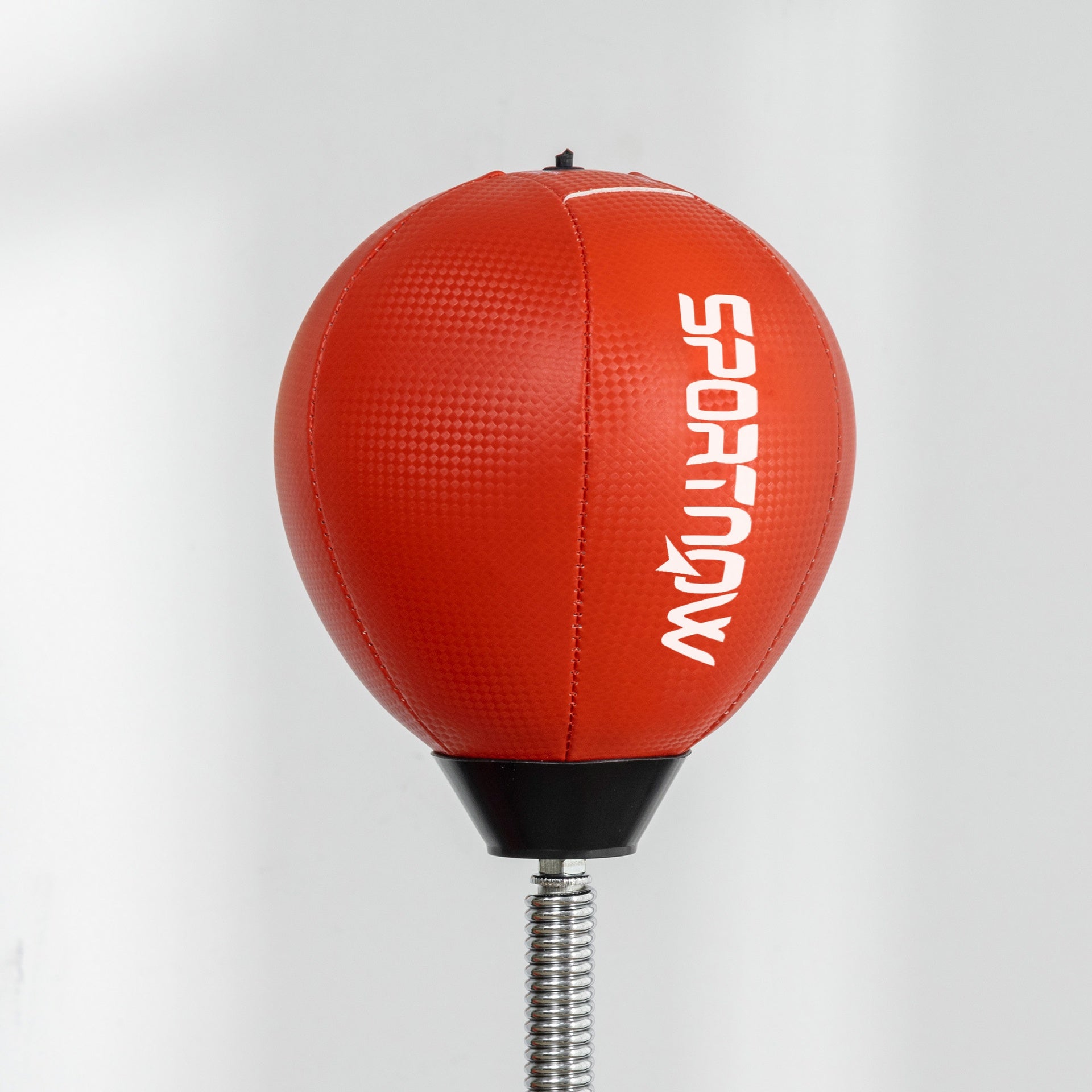 Soozier 4.6'-6.7' Speed Bag Boxing Bag Stand, Reflex Bag Boxing Training Equipment, Speed Punching Bag, Red