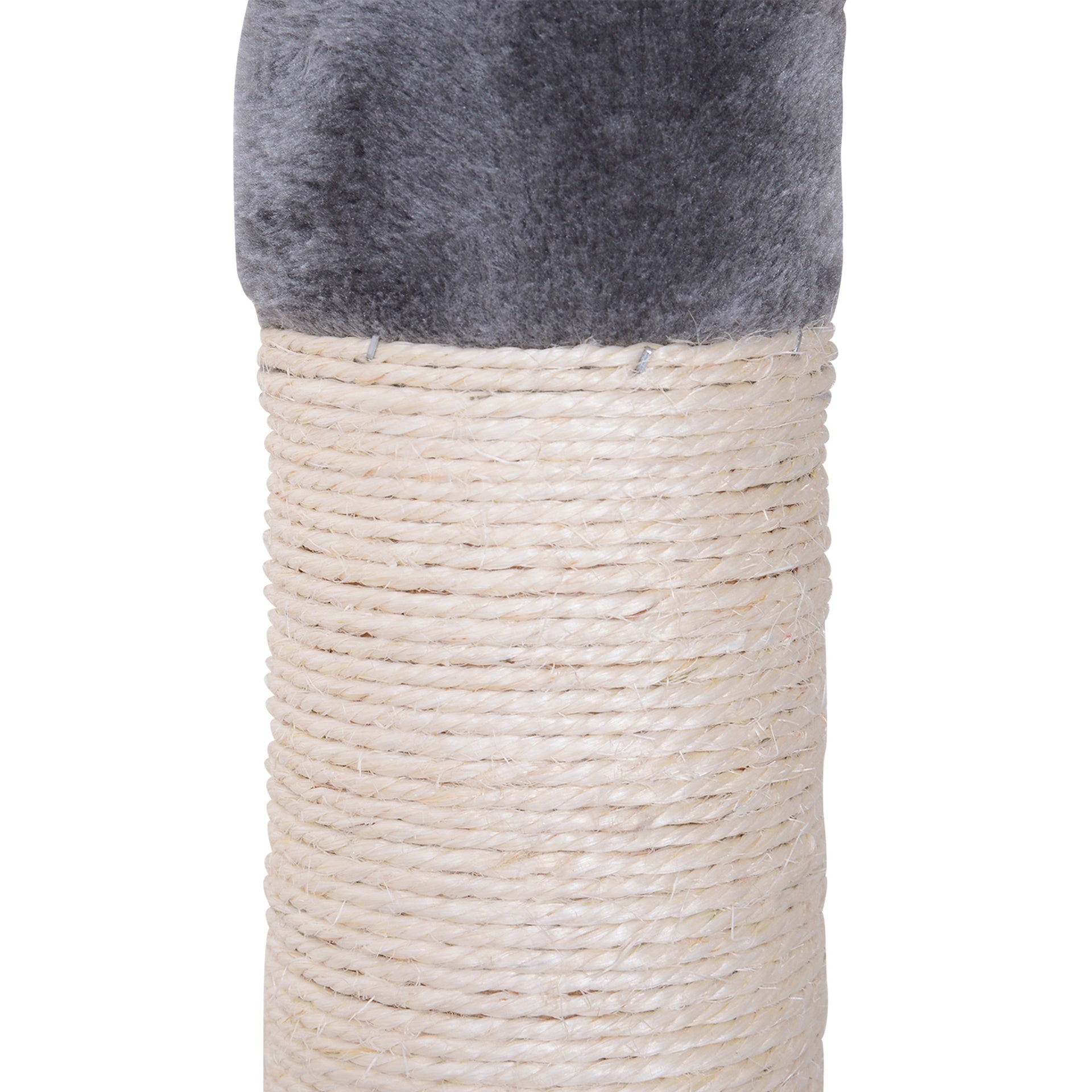 PawHut 102" Adjustable Height Floor to Ceiling Cat Tree, 5 Level Cat Tower with Scratching Posts, Hammock, Gray