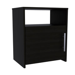 3 Piece Bedroom Set, Cartagena Armoire + 2 Omaha Nightstands, Black