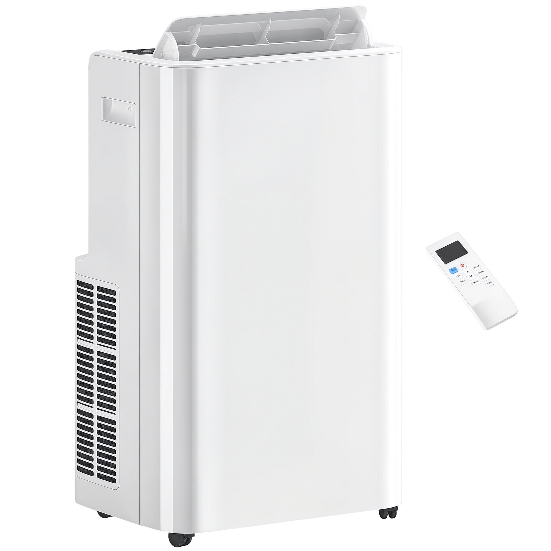 HOMCOM 12000 BTU Portable Air Conditioner with Remote Control, Free Standing AC Unit with Built-in Cool, Dehumidifier, Fan Modes for Room Up to 550 Sq.Ft., 24 Hour Timer, Window Installation Kit