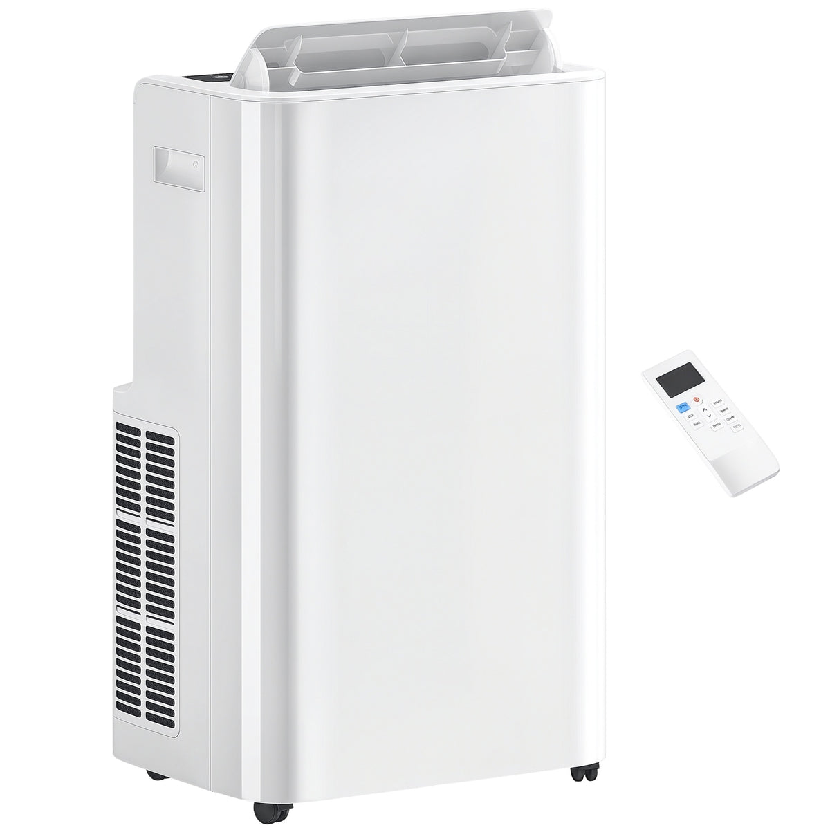 HOMCOM 12000 BTU Portable Air Conditioner with Remote Control, Free Standing AC Unit with Built-in Cool, Dehumidifier, Fan Modes for Room Up to 550 Sq.Ft., 24 Hour Timer, Window Installation Kit