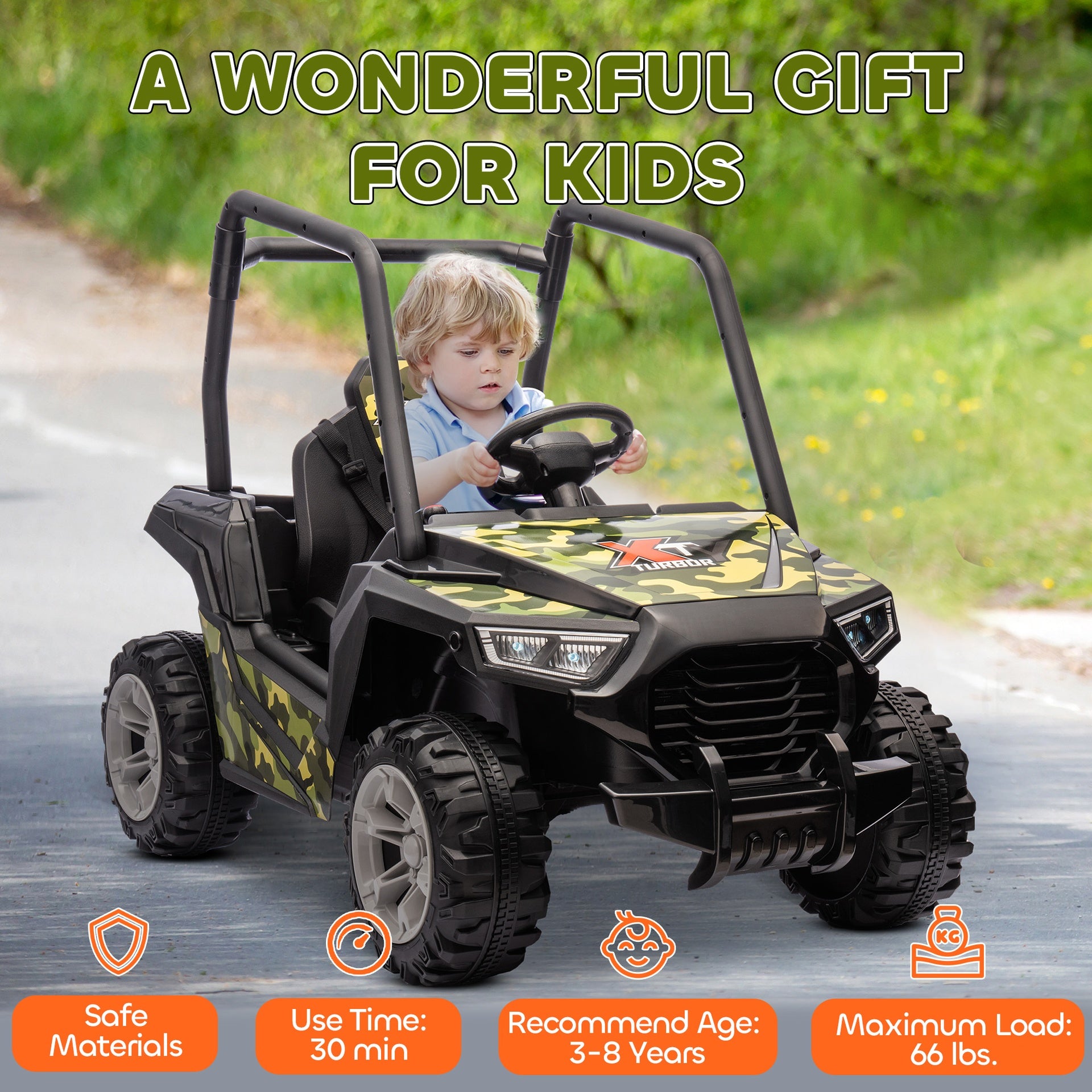 Qaba 12V Kids Electric Car with Parent Remote Control, Spring Suspension, Soft Start, Music, LED Light, Safety Belt, Green