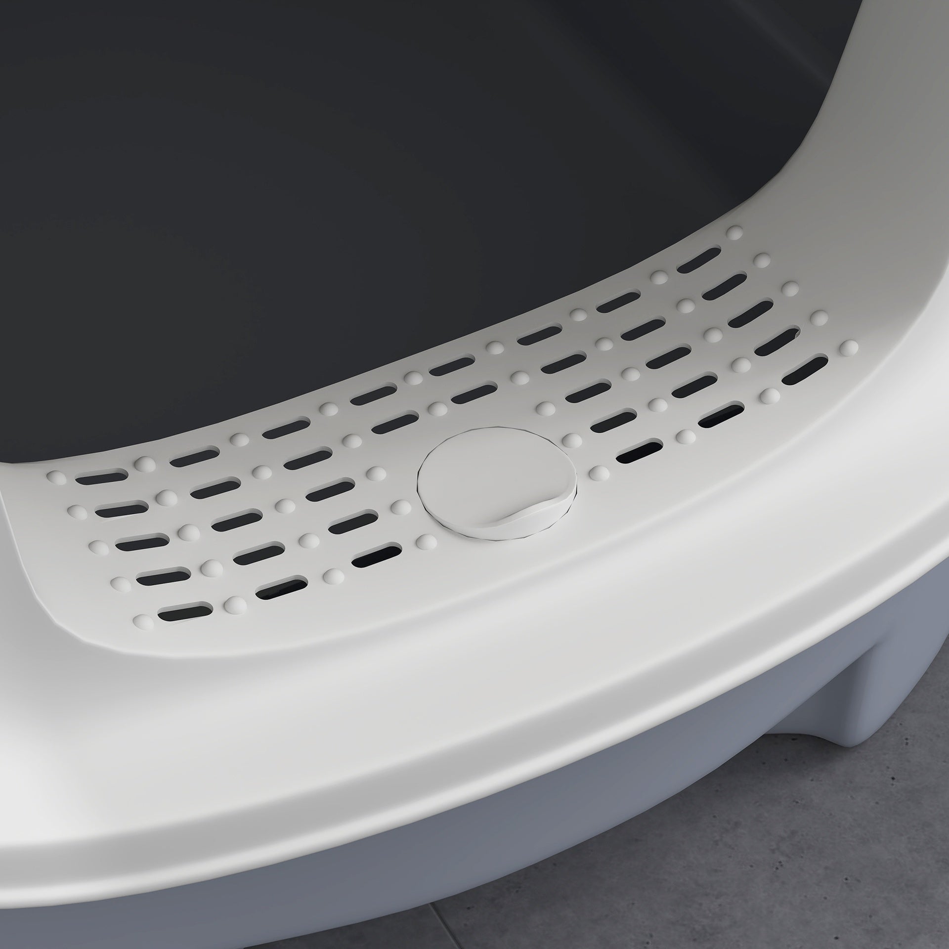 PawHut Covered Cat Litter Box with Lid, Drawer, Scoop, Top Entry, Deodorizing Bags, Odor Control, Easy to Clean, Gray