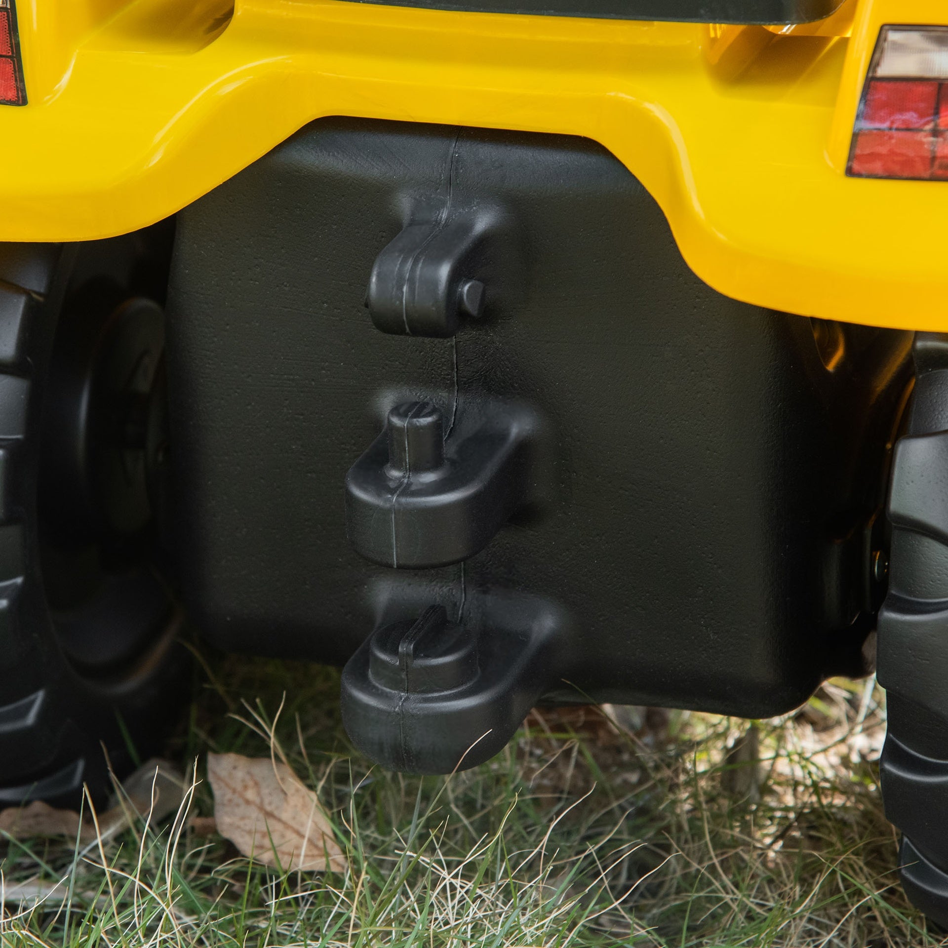 Aosom Kids No Power Ride-On Excavator with Manual Control Bucket, Yellow