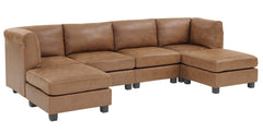 Faux Leather Modular Sectional