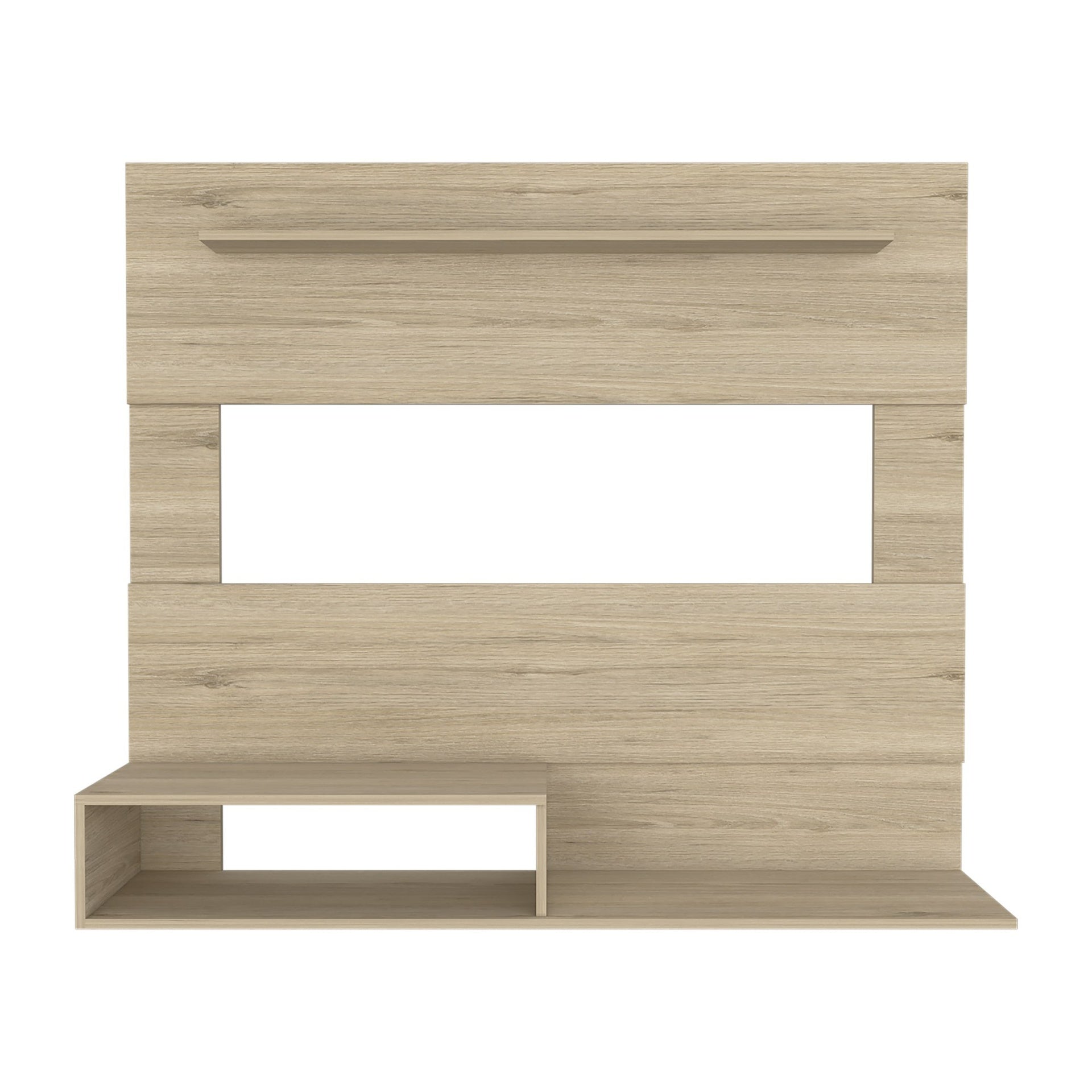 Beijing Floating Entertainment Center, One Superior Shelf, Two Shelves, Space For The TV´s up 55" -Light Pine