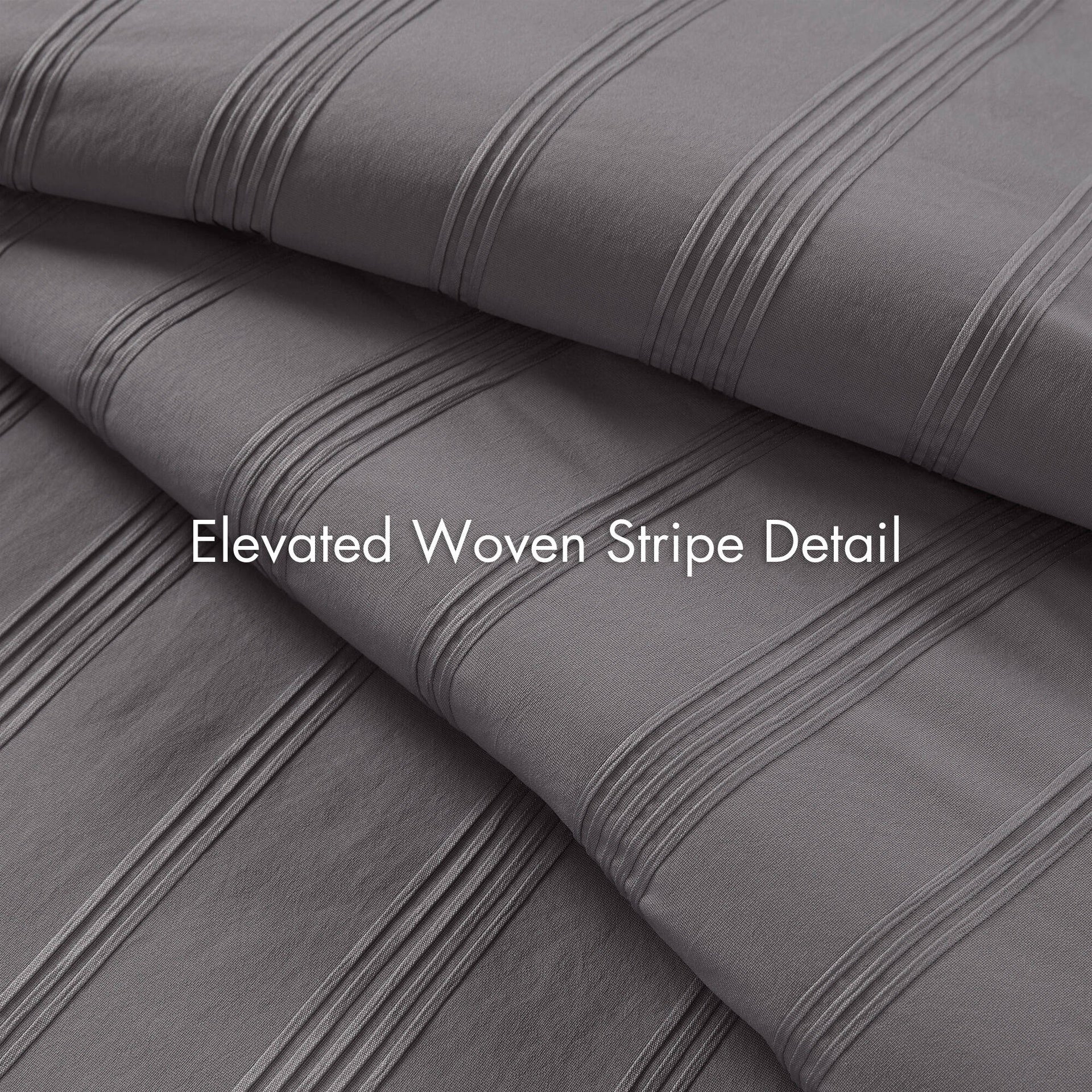 7-Piece King Woven Striped Comforter Set