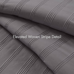 2-Piece Twin/Twin XL Woven Striped Duvet Set