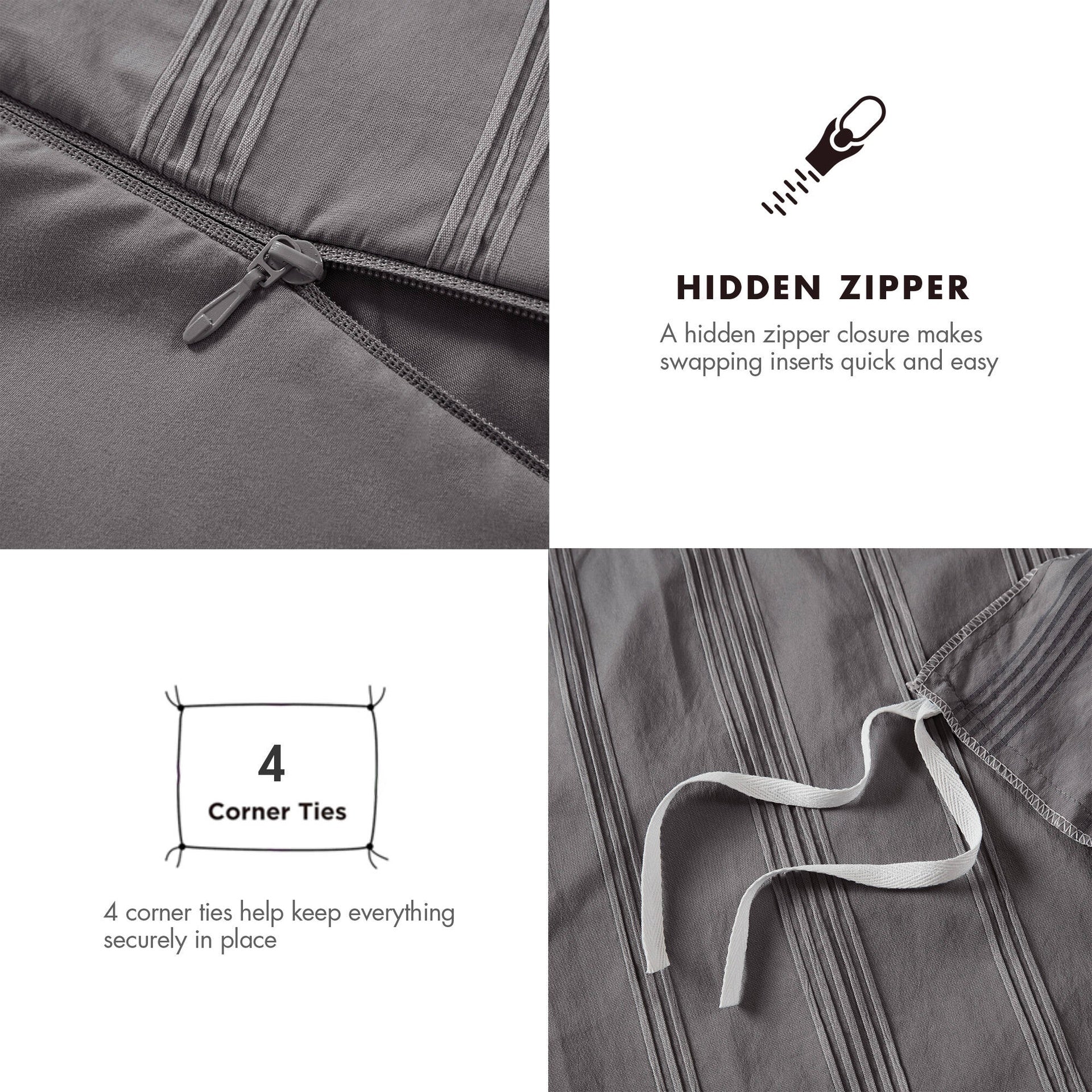 2-Piece Twin/Twin XL Woven Striped Duvet Set