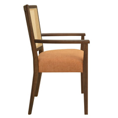 ARM DINING CHAIR(walnut+caramel) Set of 2