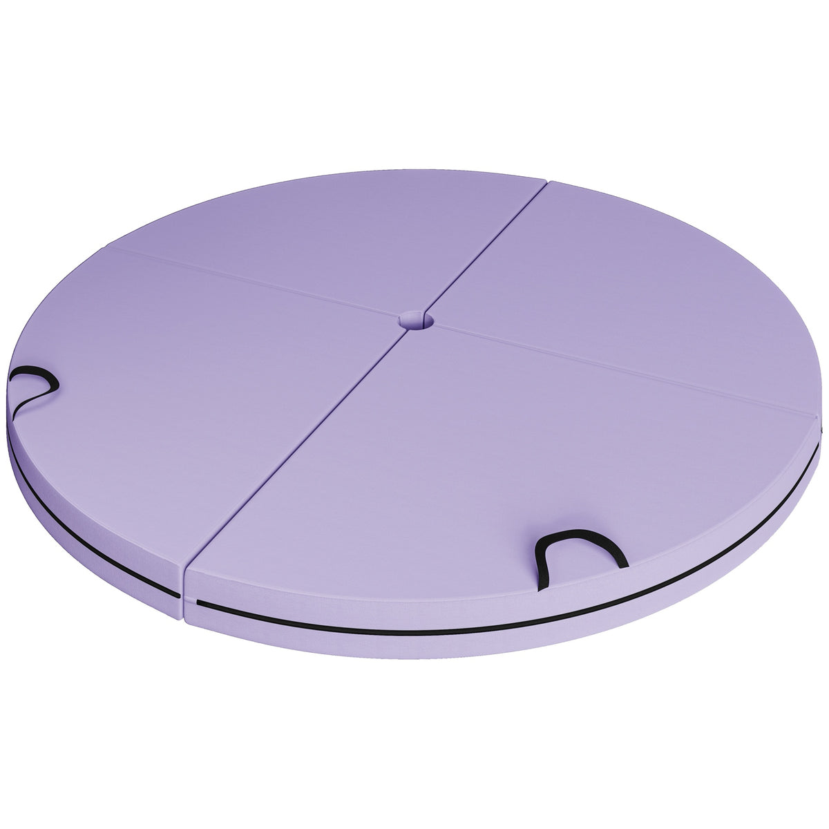 Soozier Foldable Crash Mat, Pole Padding with Carrying Handles and EPE Foam for Dance Training and Exercise, Purple