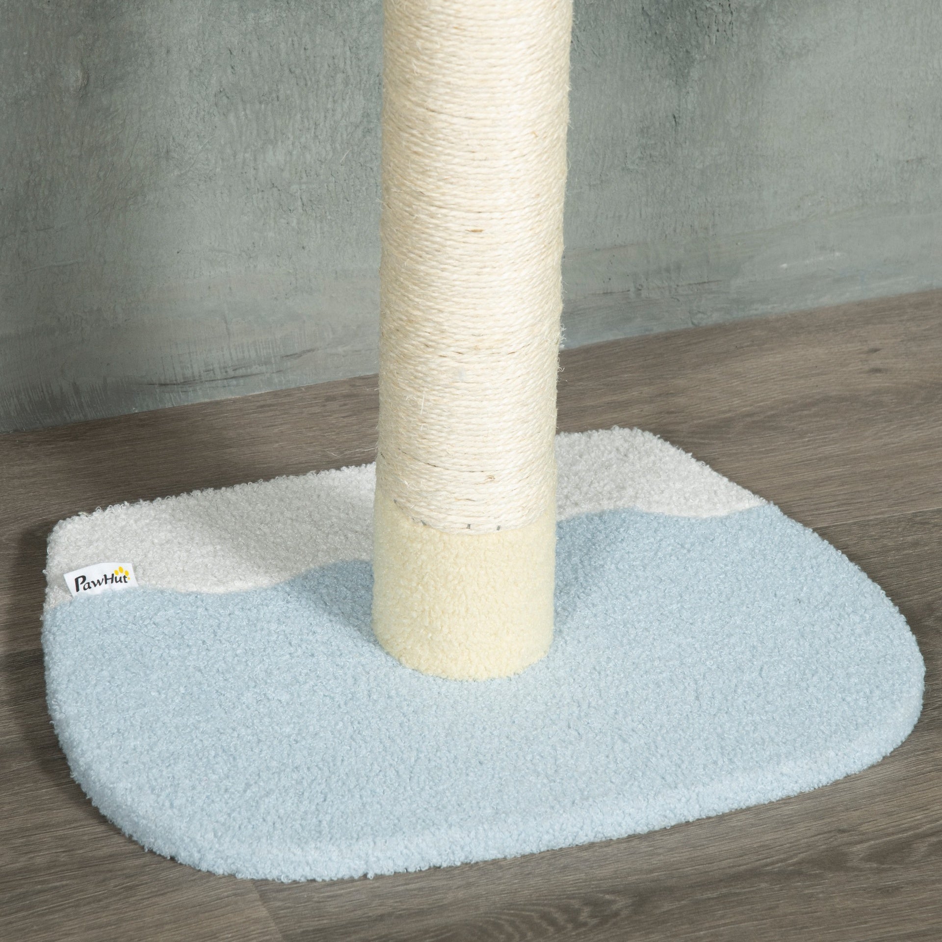 PawHut 4-Tier Floor to Ceiling Cat Tree Height Adjustable 87 -103 Inch
