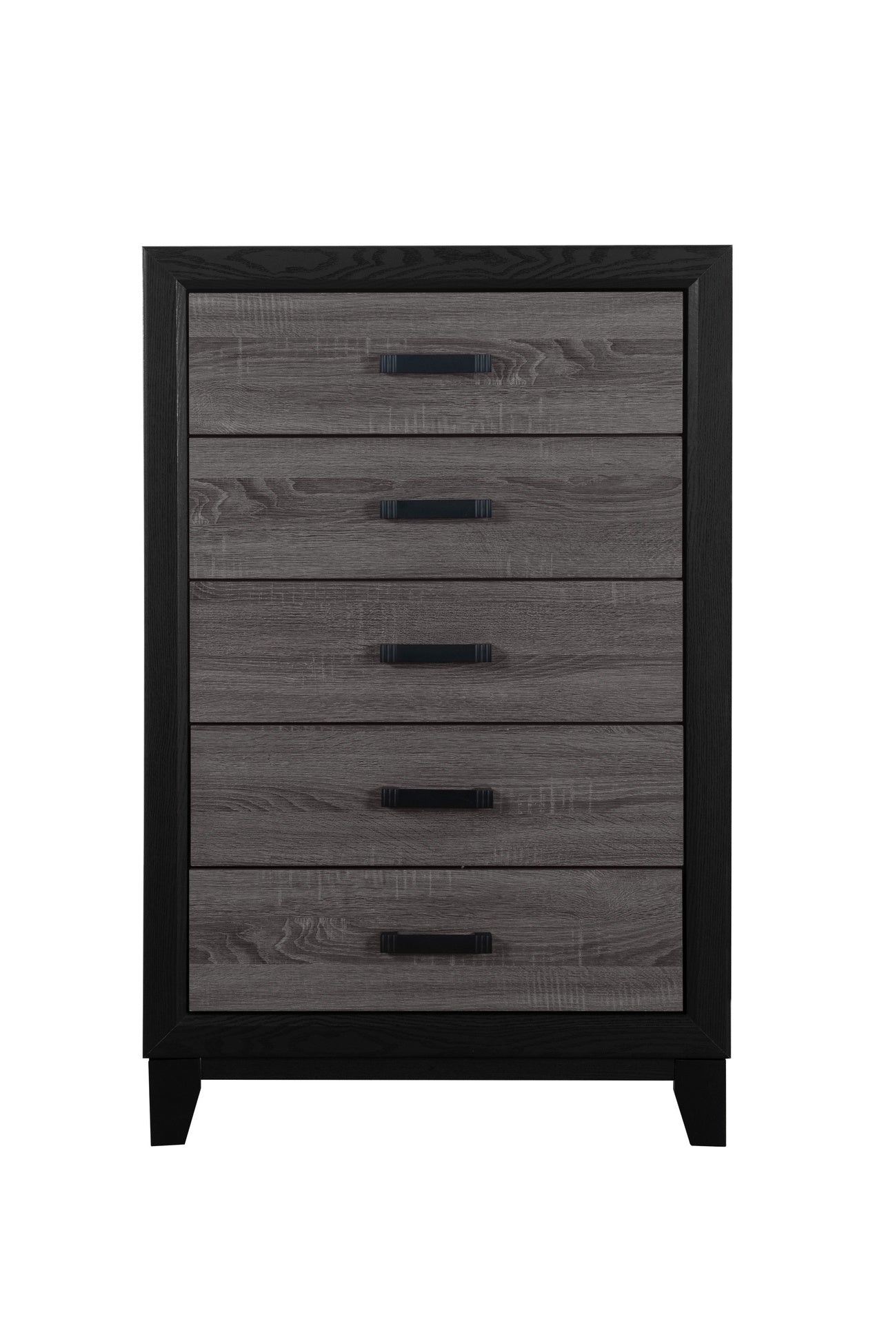 SOLUTO GREY AND BLACK 5PC KING BEDROOM SET