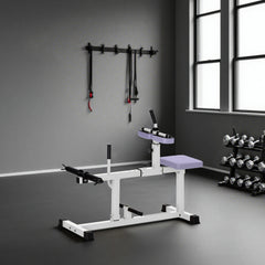 Soozier Adjustable Steel Seated Calf Raise Exercise Strength Training Gym Equipment, Purple