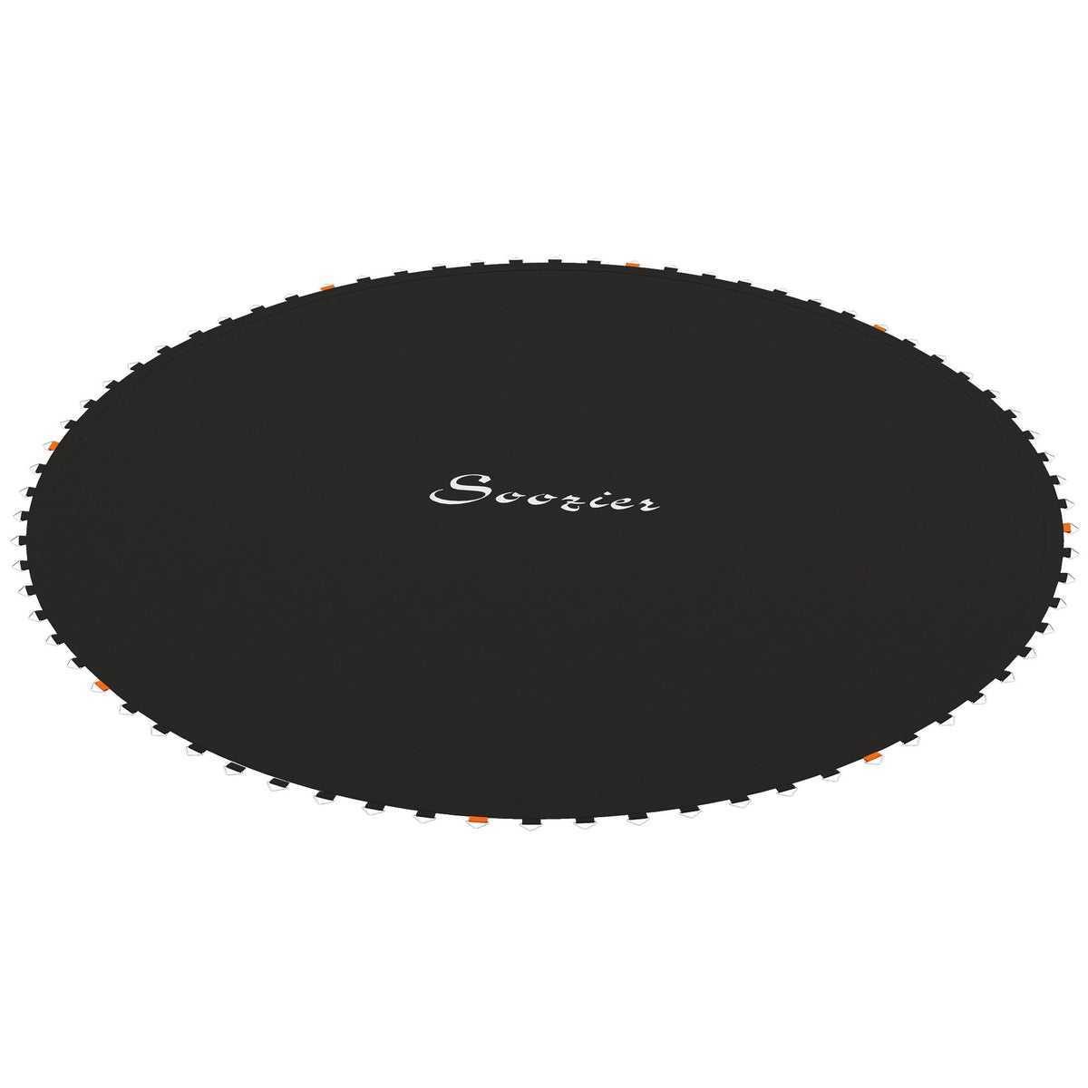 Soozier Trampoline Replacement Mat, Fits 12' Trampoline w/ 72 V-Hooks & 5.5" Springs (Spring & Frame not Included),  Black