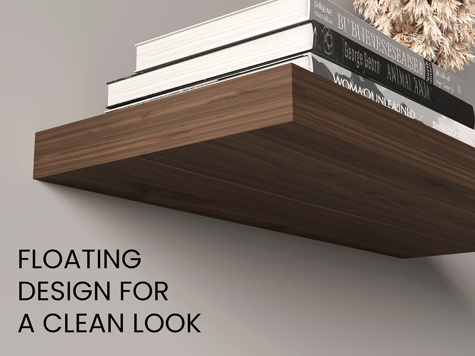 Ecco 31.5" Wide Floating Shelves Set Of 2, Shelves For Wall Decor For Bedroom, Bathroom Storage Shelves, Book Shelves For Living Room