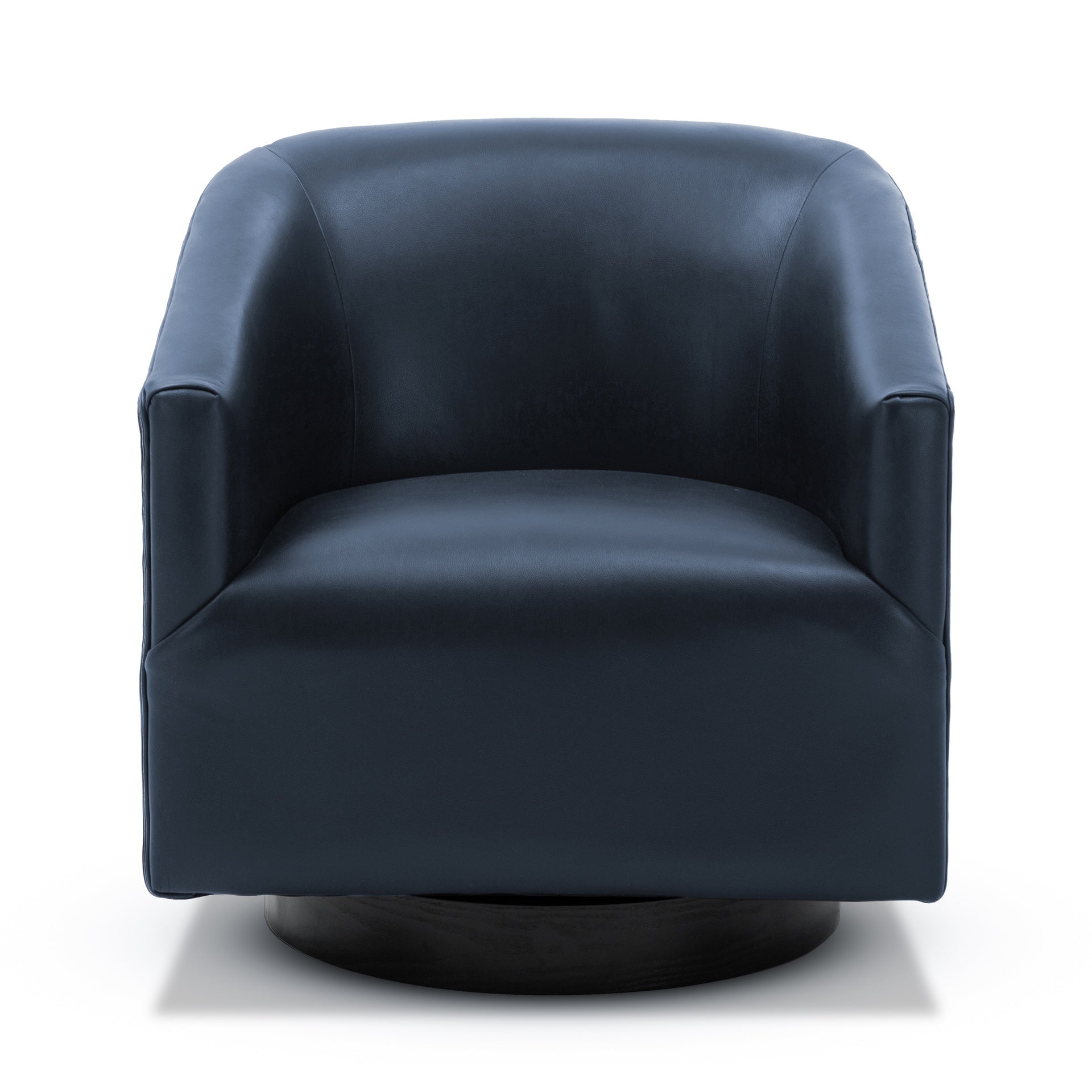 Garland Midnight Blue Wood Base Swivel Chair