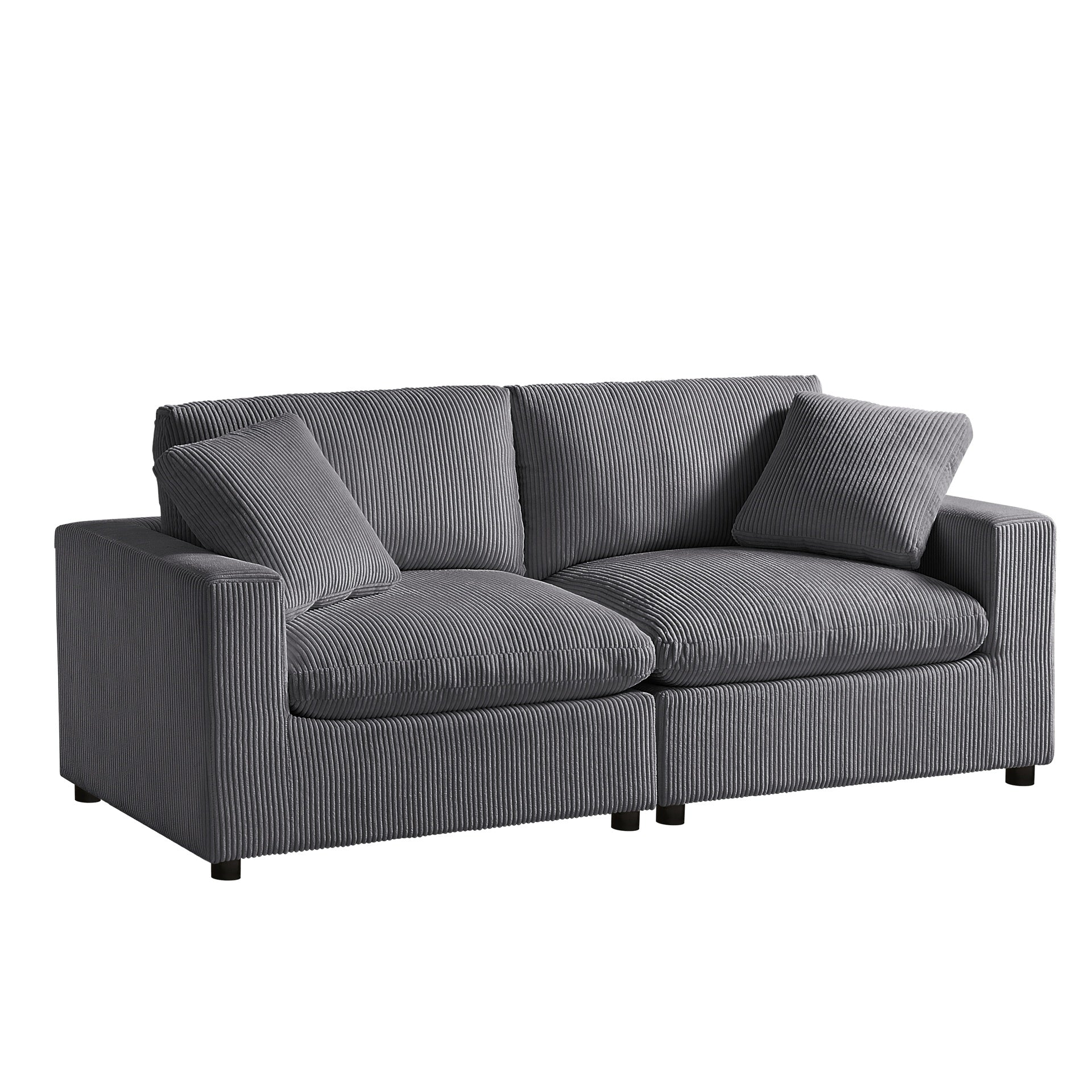 Chelsea Modular  2-Piece Sofa - Charcoal