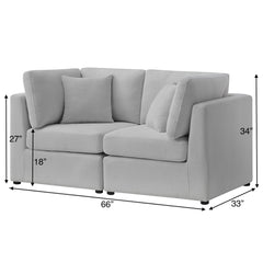 Chauncy 2-Piece Sofa - Gray