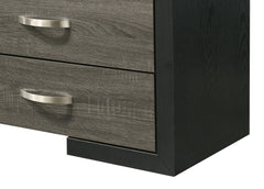 1pc TV Stand Contemporary Open Shelves Brushed Metal Handles Entertainment Console Wooden Living Room Furniture