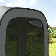 Outsunny 11 x 11ft Pop Up Screen Tent, UPF50+ Portable Camping Gazebo Screen House with Carry Bag, Dark Gray