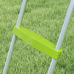 Qaba 5.7FT Outdoor Slide for Kids Ages 3-8, Climbing Step Ladder, Playground Equipment for Backyard, Garden, Green