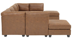 Faux Leather Modular Sectional