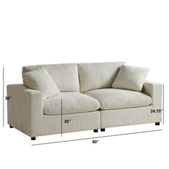 Chelsea Modular  2-Piece Sofa - Beige
