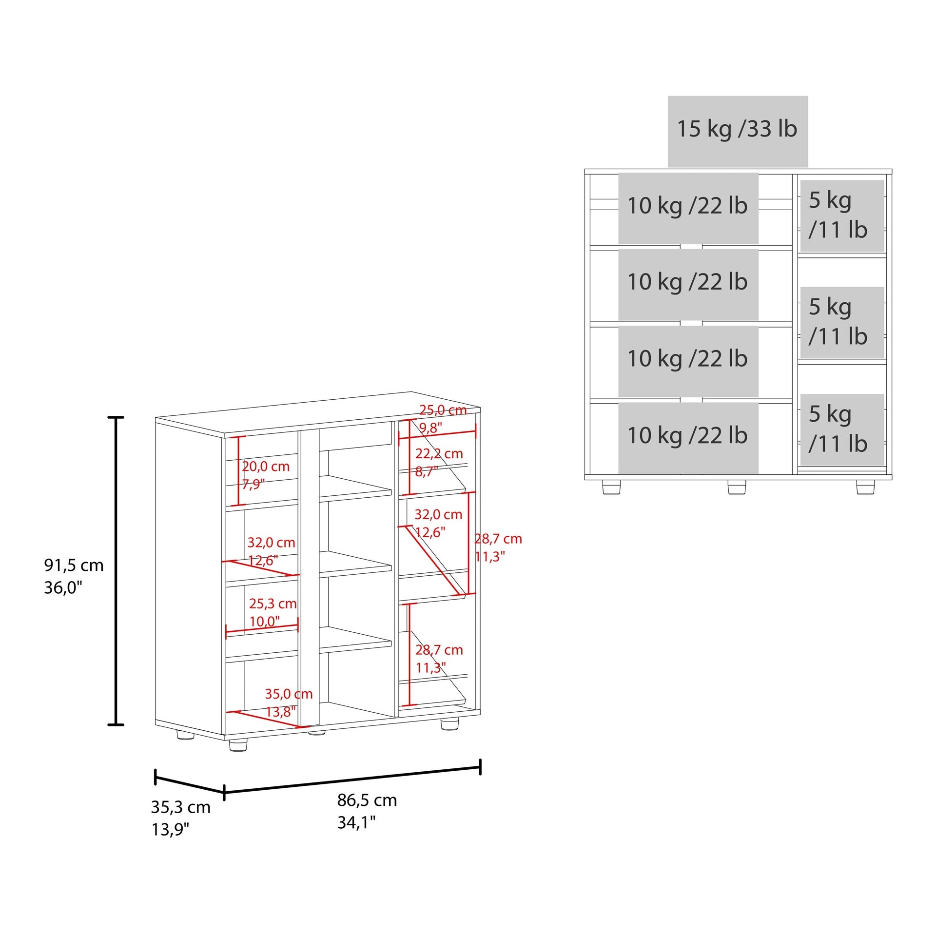 Houck Shoe Rack with 3 Side Tiers, Compact Storage for Shoes, Boots, and Accessories Organizer, White