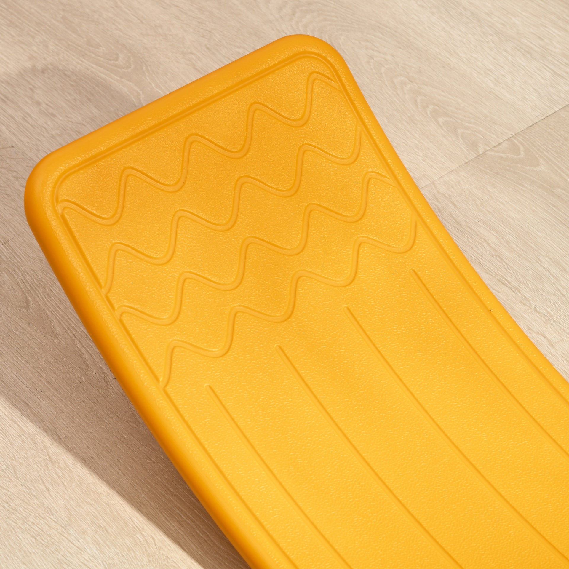 Qaba 32.3" Balance Board, Wobble Board for Kids & Toddlers, Montessori Waldorf Toy for Ages 3-6 Years Old, Orange