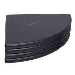 Soozier Pole Dance Mat, 2"T x 5'W Folding Pole Crash Mat for Home, Lightweight and Foldable, Black