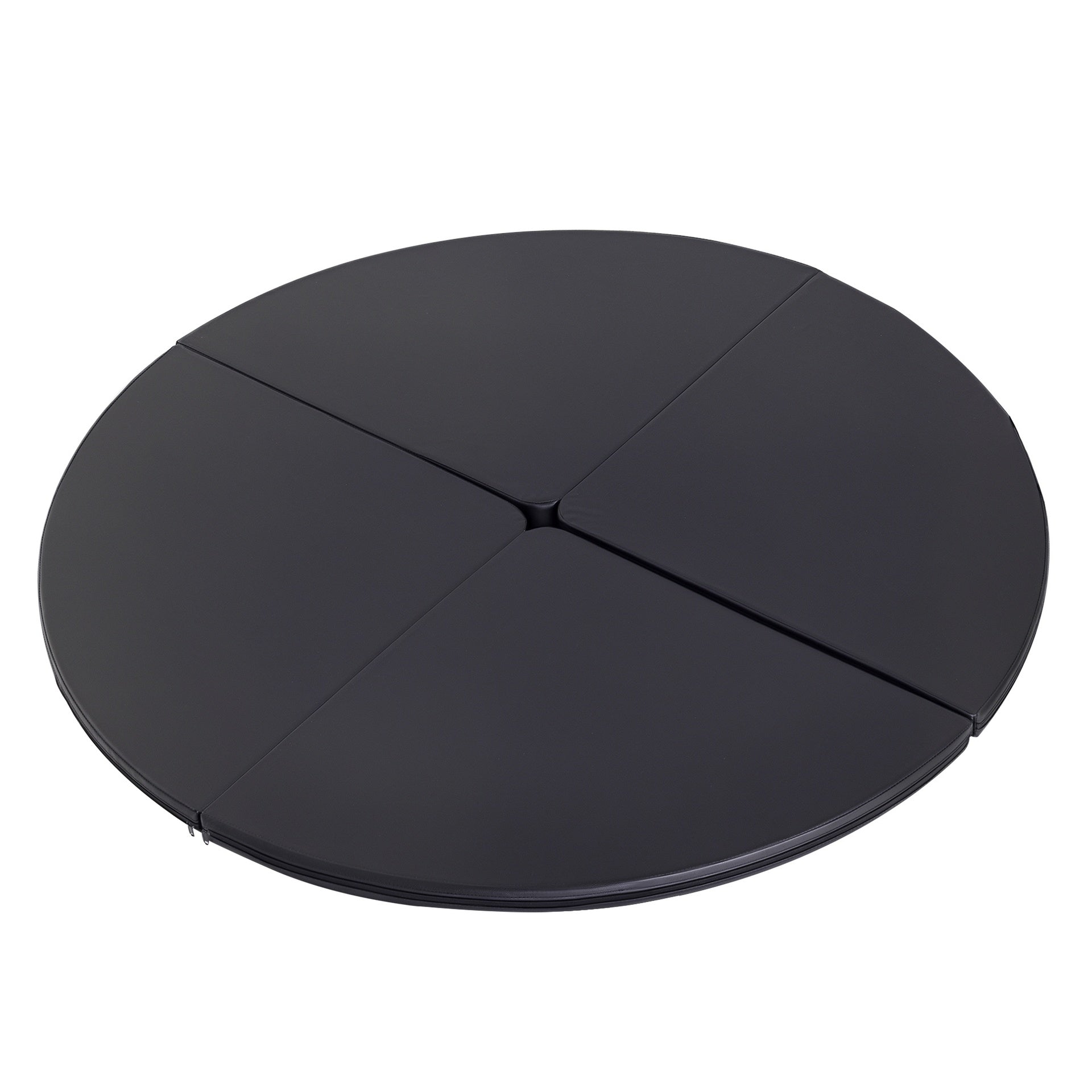 Soozier Pole Dance Mat, 2"T x 5'W Folding Pole Crash Mat for Home, Lightweight and Foldable, Black