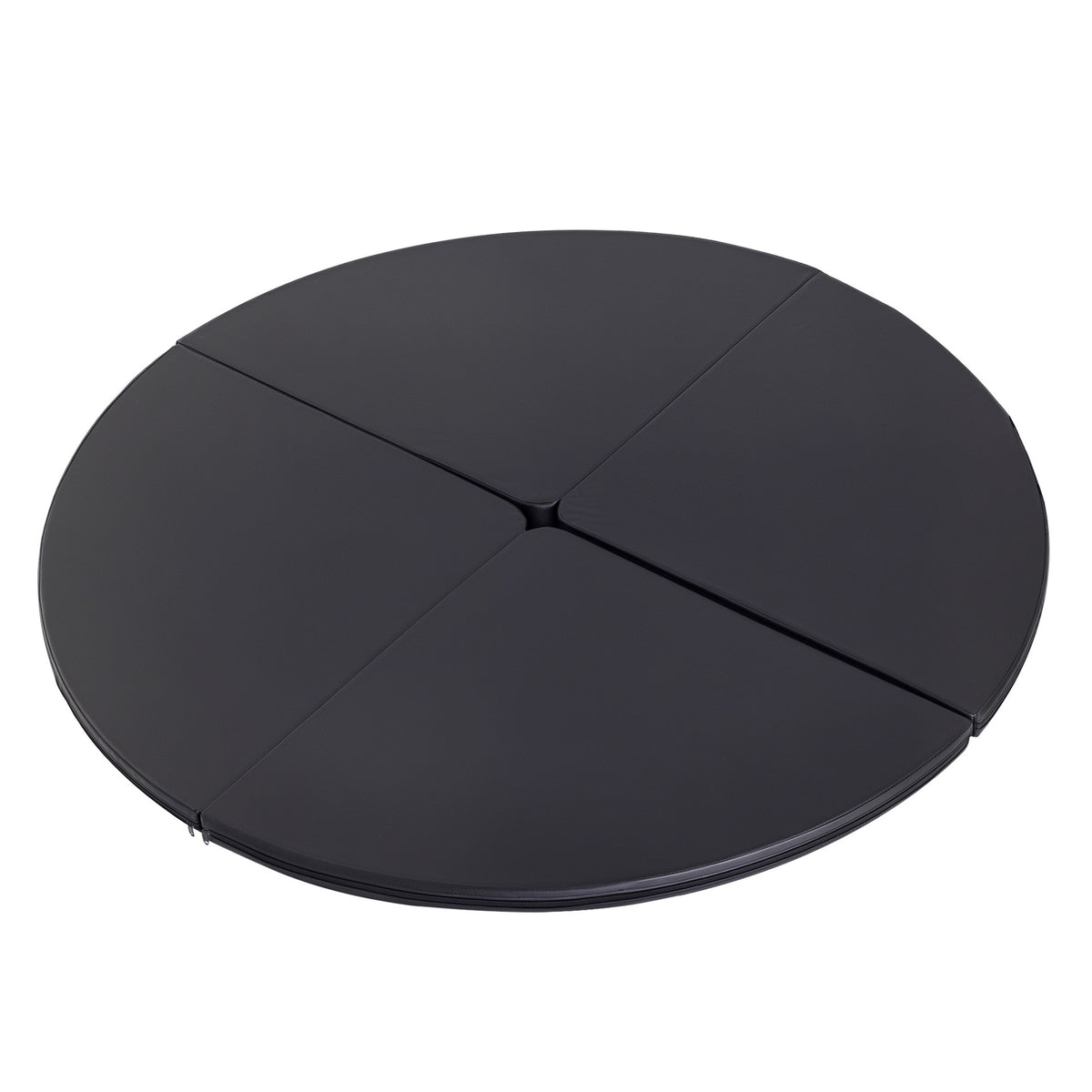 Soozier Pole Dance Mat, 2"T x 5'W Folding Pole Crash Mat for Home, Lightweight and Foldable, Black