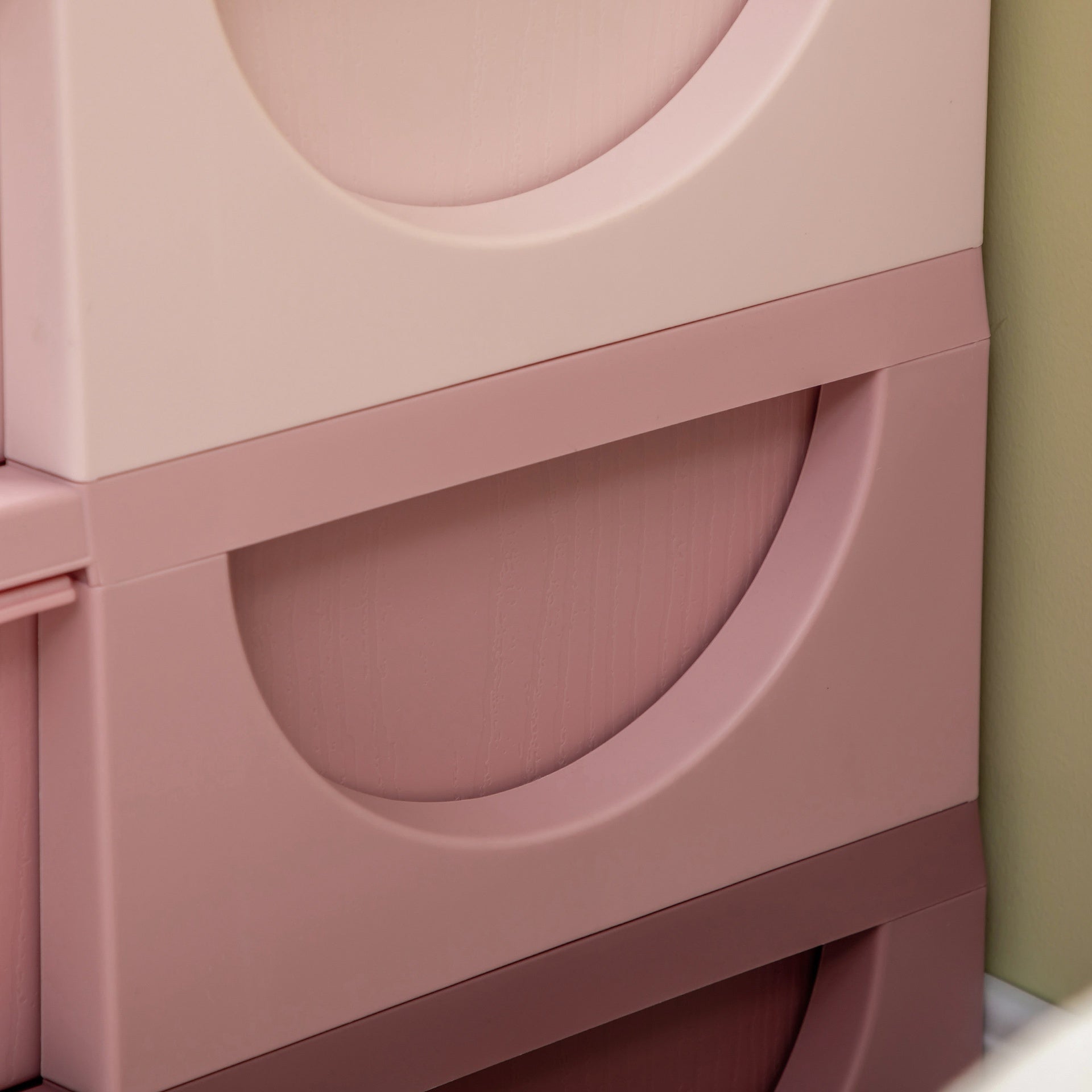 Qaba 3 Tier Kids Storage Unit, Toy Organizers and Storage with 6 Drawer Chest for Kids Bedroom Nursery Kindergarten Living Room for Boys Girls Toddlers, Pink