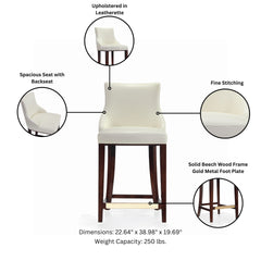 Counter Stool in Ivory