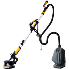 Drywall Sander, 780W Electric Drywall Sander with Vacuum Dust Collection  6.5A Motor Dustless Floor Sander with Variable Speed 900-1800RPM, LED Light, Extendable & Foldable Handle,